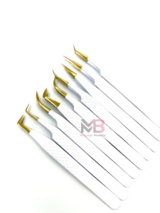 Pinzas de Acero Inoxidable para Pestañas, Pinzas para Extensiones de Pestañas, Pinzas para Volumen de Pestañas, Variedad Completa en Stock, Gran Venta - Product Image 1
