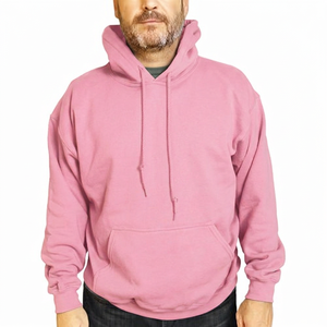 <b>Men</b> <b>Pullover</b> Hoodie Fleece 100% Cotton Quick Dry Breathable OEM Service Streetwear Long Sleeves - Product Image 4