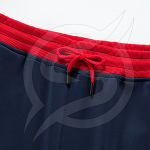 Ensemble de survêtement premium pour homme, bleu marine, blanc et rouge, à manches longues, avec fermeture éclair, vêtements de sport, jogging, respirant, coupe régulière, pour l'hiver - Product Image 2