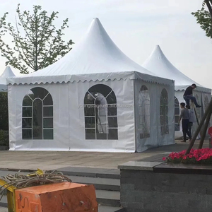 Hoogwaardige Pvc-Pagodetent Voor Buitenfeesten Bruiloften Beurzen Enkellaags Aluminium Frame Luifel Geavanceerd Voor Evenementen