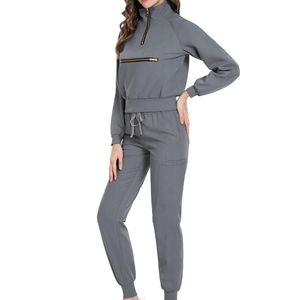 Medical Scrub Suit Uniform Hospital Nursing <b>Set</b> Custom Logo Wholesale <b>Doctor</b> Scrub Shaghaf Sports Wear Impex Sc2 100% Polyester - Product Image 1