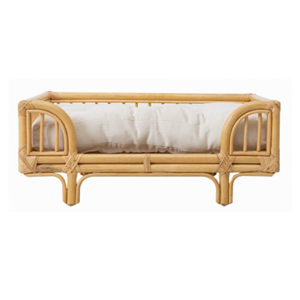 Cama para Perros y Gatos de Ratán Natural al por Mayor, Cojín Ecológico de Mimbre Tejido para Mascotas, Sofá de Lujo para Interiores, Directo de Fábrica de Vietnam - Product Image 2