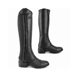 Leather Horse <b>Riding</b> Half <b>Chaps</b> Equestrian Leg <b>Chaps</b> Heavy Duty Zippered Genuine Leather Custom Logo - Product Image 1