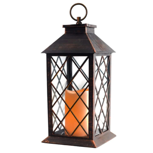 Classic Selling Modern Looking Metal & Glass <b>Lantern</b> In <b>Copper</b> Antique Finished Centerpiece For Outdoor Decor Customized - Product Image 1
