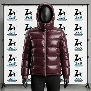 Best Selling High Quality Satin <b>Hooded</b> Puffer <b>Jacket</b> <b>Women</b> Breathable <b>Lightweight</b> Custom Winter Warm Bubble Puffer <b>Jacket</b> - Product Image 1