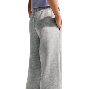 Pantalones Deportivos Anchos para Mujer, Color Gris, Corte Holgado, Cintura Elástica, Estilo Casual - Product Image 4