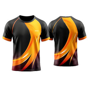 Maillots d'uniforme d'équipe personnalisés sérigraphiés 100% coton pour hommes personnalisés athlétiques - Product Image 1