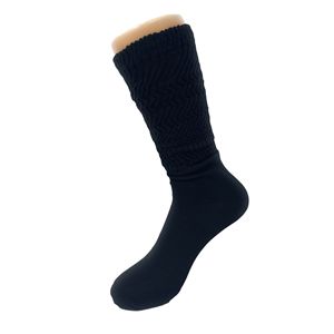 Calzini al ginocchio accartocciati in cotone leggero per donne in stile floscio Set di scarpe da 5 a 10 - Product Image 6