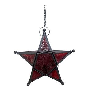 Home <b>Decoration</b> Matt <b>Black</b> Glass Iron Hanging Tealight Holder Modern Style Candle Holder and Candle Stand Handmade - Product Image 1