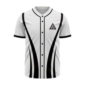 Custom Men's Breathable 100% Polyester <b>Baseball</b> Jersey OEM Personalized Uniform Name Number Digital Printed V-neck Half Sleeve - Product Image 1