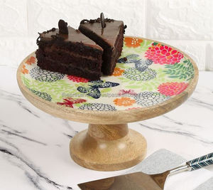 เค้กไม้มะม่วงทำมือขาตั้งสไตล์รักทะเลที่เป็นมิตรต่อสิ่งแวดล้อมสำหรับเค้กผลไม้ชีสของที่ระลึกเทคนิคขัดมัน - Product Image 1