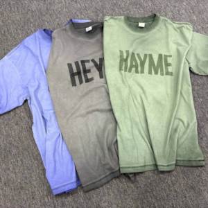 2026 New Design Oversized Cropped Tshirt Custom Screen Print Mineral Washed Acid Washed Solid Color <b>Plus</b> <b>Size</b> Tshirts Men - Product Image 3