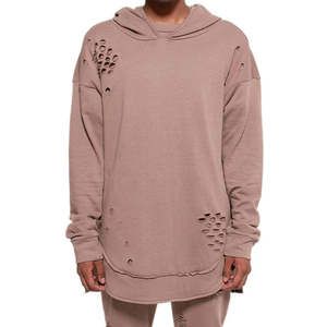 <b>Top</b> Selling Men Acid Wash <b>Distressed</b> Hoodies Wholesale Price Street Style Breathable Men <b>Distressed</b> Hoodies - Product Image 1