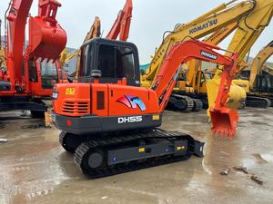Usado más vendido Doosan Dh55 Mini Corea Excavadora Hidráulica Mini Crawler Dh55 Excavadora con componentes centrales para la venta - Product Image 3