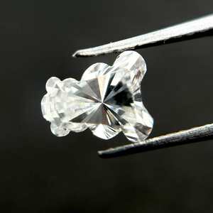 Diamant fantaisie léger de qualité VVS, cultivé en laboratoire, certifié IGI, en forme d'ours en peluche, édition limitée, percé au laser, pour la fabrication de bijoux fins, en vrac - Product Image 2