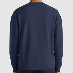 เสื้อฮู้ดซิปโอเวอร์ไซส์ คอกลม สีพื้น ผ้าฟลีซคอตตอน 100% คุณภาพสูง พร้อมปักโลโก้ตามสั่ง เสื้อกันหนาวสำหรับฤดูหนาว - Product Image 3