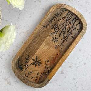 Plateau de service en bois sur mesure, très demandé, pour la maison et l'hôtellerie, disponible à prix avantageux - Product Image 3