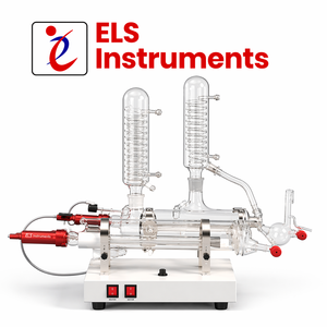 เครื่องกลั่นน้ำแบบสองขั้นตอน ELS Instruments Opti-D Series Hydro Ultra พร้อมระบบทำให้บริสุทธิ์ในห้องปฏิบัติการด้วยแก้วบอโรซิลิเกต ระบบทำความร้อนด้วยแกนควอตซ์ - Product Image 2