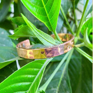 Wholesale Classic Bell Pattern Christian Religious Symbol Inox <b>Copper</b> Pearl Diamond Garnet Fashionable Cuff <b>Bracelets</b> Gifts - Product Image 2