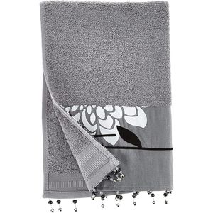 Set di 3 Asciugamani da Bagno Moderni in Grigio con Stile Contemporaneo - Product Image 3