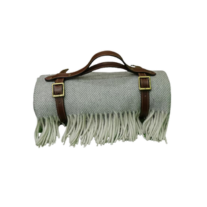 Manta de lana de espiga de marfil de calidad superior Diseño atractivo Técnica tejida Pedido en línea para el mejor precio - Product Image 5