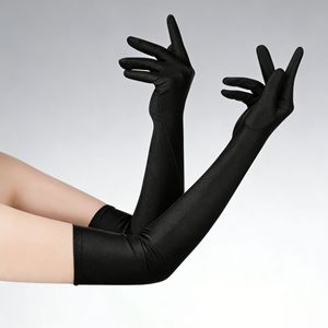 Guantes de estilo vintage de una sola pieza, de alta elasticidad, 53% algodón y elastano, para ópera, invierno, protección UV, conducción, fiesta, discoteca, sexys - Product Image 2