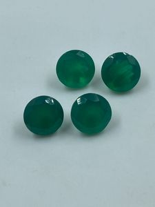 Onyx vert foncé naturel, rond, non taillé, 4 pièces, 7,99 carats, 8 mm, pour la fabrication de bijoux - Product Image 3