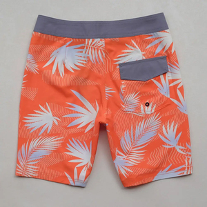 Shorts de bain en coton personnalisés de haute qualité avec motif uni, taille mi-haute, en toile, logo personnalisé - Style décontracté avec marque privée - Product Image 2