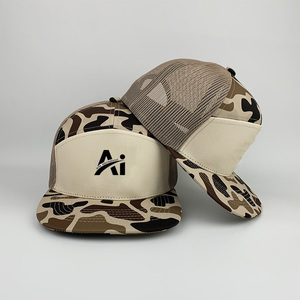 Best Custom Tiger <b>Camo</b> Trucker Hat Mesh Breathable Waterproof Patch <b>Cap</b> Full Color Print Outdoor Fashion Hip Hop Bulk Ready Ship - Product Image 1