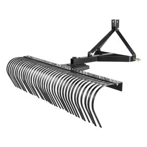 Desbrozadora de 72 Pulgadas para Remolcar con 36 Dientes de Acero, Accesorios de Rastrillo Desbrozador de 3 Puntos para Tractor, Piezas y Accesorios para Cortacésped - Product Image 1