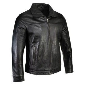 2026 Unisex Genuine Leather Slim Fit Biker Motorcycle <b>Jacket</b> Spring Autumn Customized Embroidery Windproof And Waterproof - Product Image 5