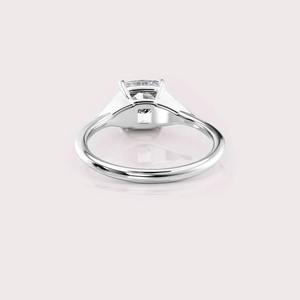 IGI Certified Cushion Cut Lab Created Diamond Engagement <b>Ring</b> 9K Rose / White & Yellow Gold Pavé Accent <b>Ring</b> - Product Image 3