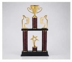 Premium Achievement Wooden Plaques Metal And Wood Recognition Awards Custom Celebration <b>Trophy</b> For Office And School Excellence - Product Image 6