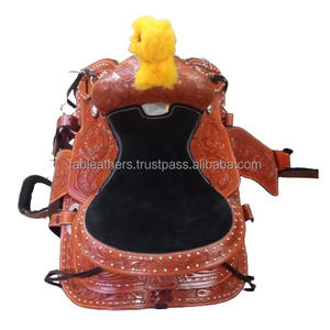Cómodo Fancy Stitch Horse Western Pleasure Trail Riding Saddle Hecho a mano Estilo americano Cowboy Racing Saddle DE LA India - Product Image 1