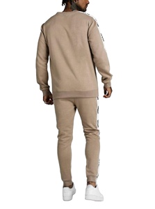 Mode haute qualité 100% coton polaire sweat poids lourd coton surdimensionné survêtement en vrac pull ensemble hiver survêtements - Product Image 4