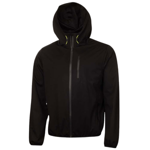 Chaqueta Cortavientos Unisex, Delgada, Larga, con Capucha, Cierre Completo y Dos Bolsillos, Estilo Casual - Product Image 2