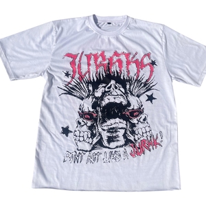 T-shirt surdimensionné vintage pour homme, 100 % coton, 300 g/m², lavé à l'acide, avec impression graphique intégrale, personnalisable OEM - Product Image 6