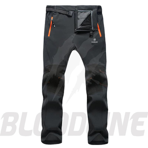 Pantalones Unisex de Lona Caqui 100% Algodón con Forro Polar, Lavado Ácido, Cintura Elástica Media con Cordón, Estilo Formal, Marca Bloodline International - Product Image 2