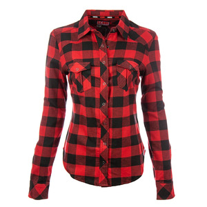 Chemise en flanelle à carreaux vintage rétro pour homme, épaisse, noire et rouge, à manches longues boutonnées, pour l'automne, l'hiver et le printemps - Product Image 4