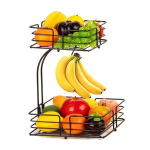 Hot Decorative Metal Fruit <b>Basket</b> with Heavy Duty Iron Storage Bowl For Fruits Vegetables Bread Snacks And Kitchen Organization - Product Image 5