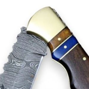Hunting Folding Knives Handmade Damascus <b>Steel</b> Blade Sharp Edge Decorative Handle Compact Pocket Tool for Camping <b>Outdoor</b> - Product Image 5