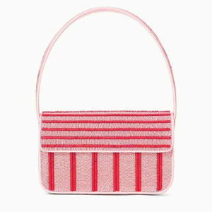 Pochette en perles multicolores pour femme et fille, élégante, brodée de perles, sac à main chic - Product Image 5