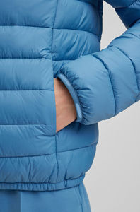 Chaqueta de invierno para mujer, nuevo estilo, impermeable, con cremallera, cuello vuelto, top corto, diseño acolchado transpirable, holgada - Product Image 3