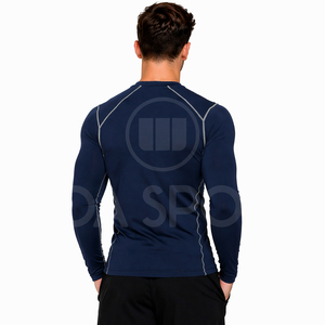 2026 New Custom Lightweight Breathable <b>Compression</b> <b>Shirt</b> <b>Men</b> Performance Gym Wear Moisture Wicking Athletic Base Layer Quick Dry - Product Image 4