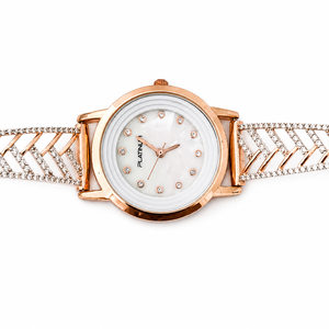 Bracelet de montre en argent sterling 925 avec zircone cubique, maillons géométriques, pour femme, finition polie, montre de luxe, cadeau de fête, bijoux - Product Image 3