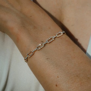 Luxury Silver Emerald Green Moissanite Brilliant Cut Tennis Bracelet for <b>Men</b> Elegant Iced Jewelry Stylish Party Wear Rhodium - Product Image 1
