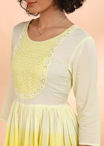Robe longue évasée en coton brodé pour femme, séchage rapide, idéale pour l'été, les fêtes, le style de vie moderne, tenue quotidienne, meilleur prix fournisseur - Product Image 2