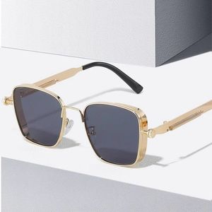 Nouvelles Lunettes de Soleil Rétro Steampunk 2025 – Grandes Montures Tendance, Style Personnalisé, Tendance Joker, en Métal Anti-UV - Product Image 4