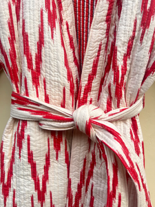 Bata de Kimono con Estampado Digital de Dibujos Animados para Mujer, 100% Algodón, Suave y Transpirable, Camisón de Verano Hecho a Mano, Cuello en V, Cintura Elástica, Talla Completa - Product Image 3