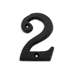 Numéros de maison et lettres de l'alphabet en fonte noire, chiffres d'adresse extérieurs en métal robuste pour portail de villa, boîte aux lettres, porte d'hôtel - Product Image 2